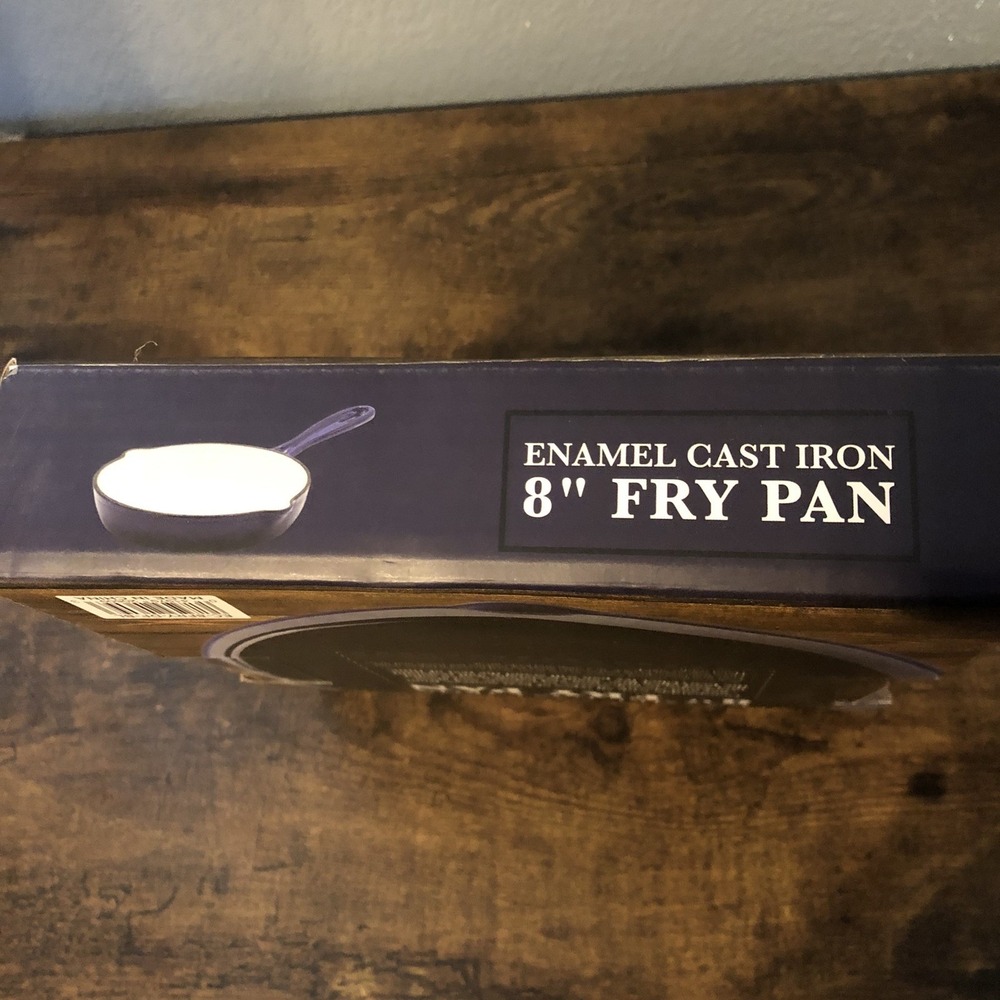 Eco Chef‎ Enamel Cast Iron 8" Fry Pan Versatile New in Box Oven Safe Bakeware - Picture 3 of 5